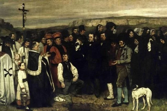 «Un enterrement à Ornans» de Courbet
