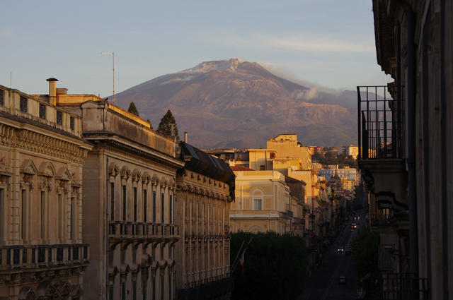 Rue commerçante principale de Catane