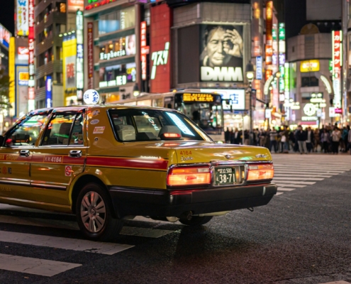 Taxi au Japon