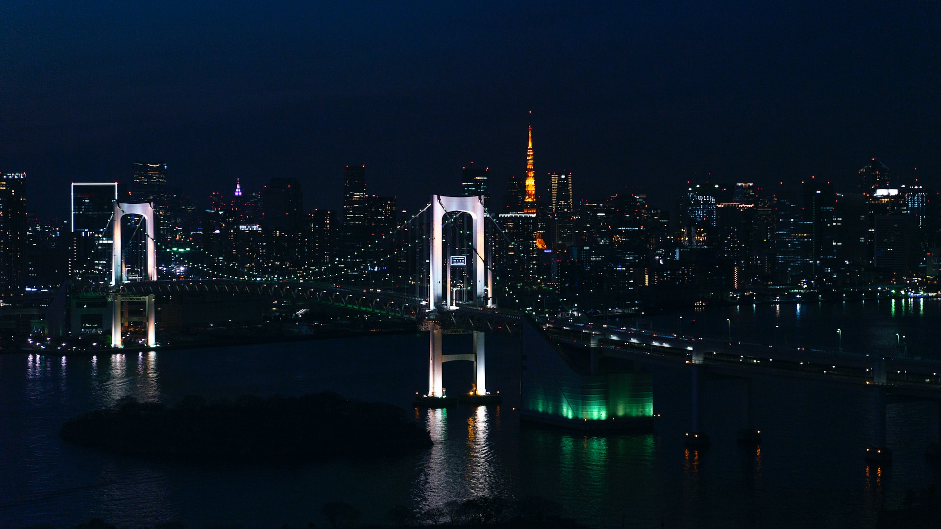 Croisière nocturne dans la baie de Tokyo